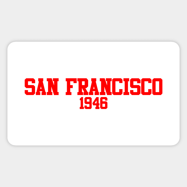 San Francisco 1946 (variant) Sticker by GloopTrekker